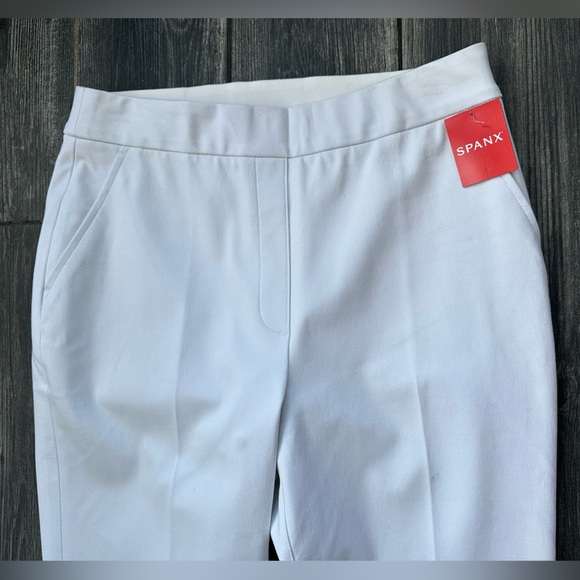 SPANX NWT Women’s On-the-Go  Straight Pant | Color: White | Sz: M - Picture 4 of 16